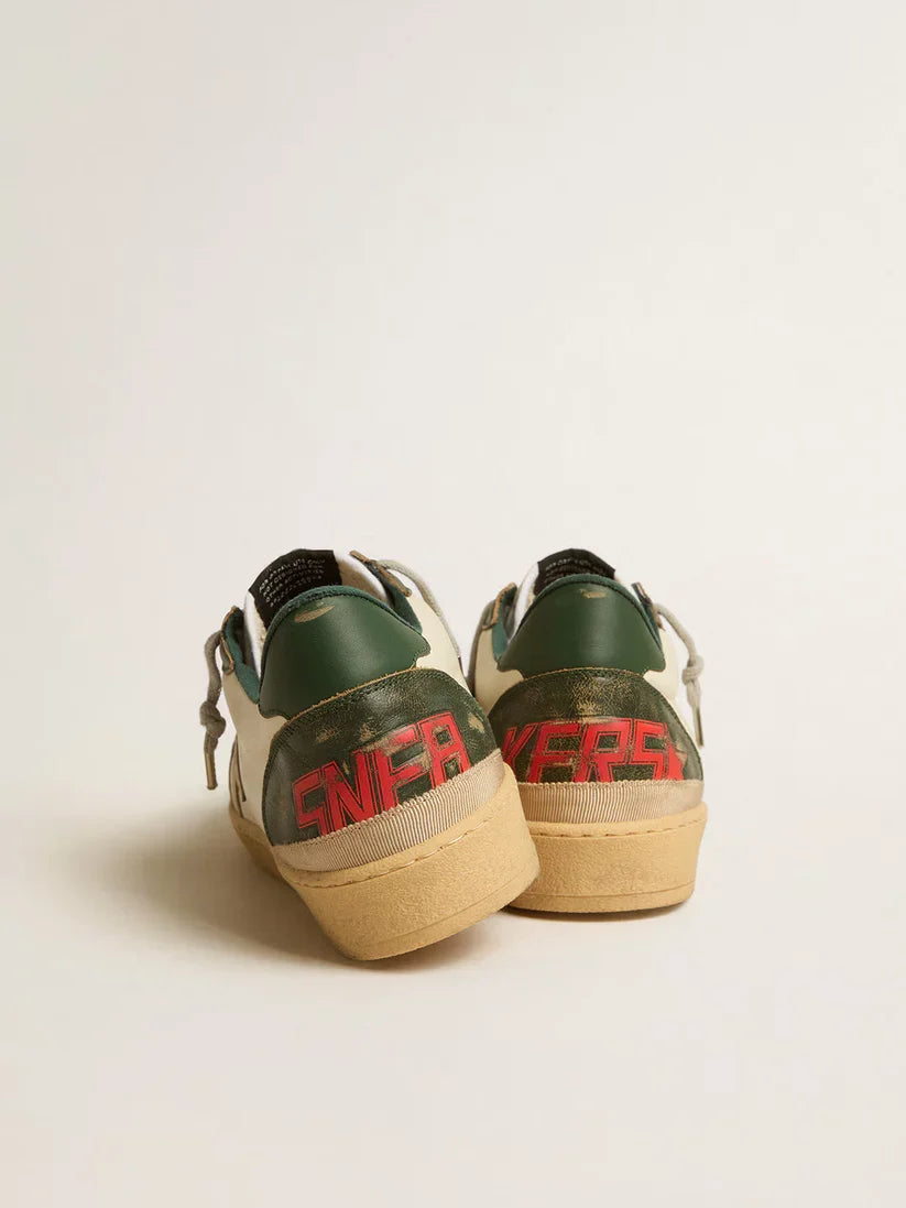 Ball Star LTD con stella in pelle platino e talloncino in pelle verde