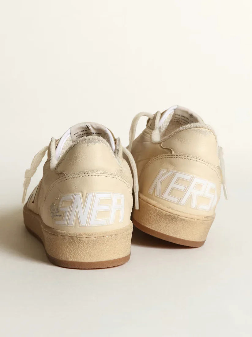 Ball Star in nylon bianco con stella e talloncino bianchi