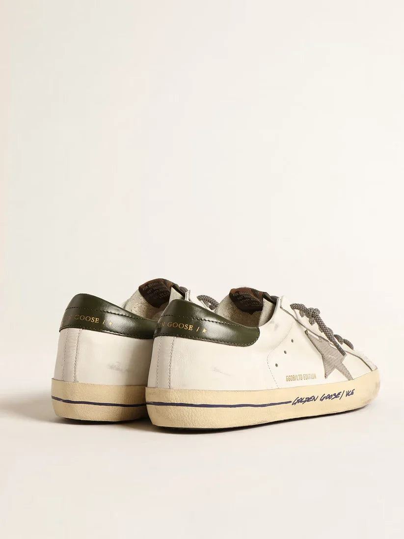 Super-Star LTD con stella stampa coccodrillo e talloncino verde