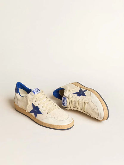 Ball Star Wishes in nappa bianca con stella e talloncino bluette