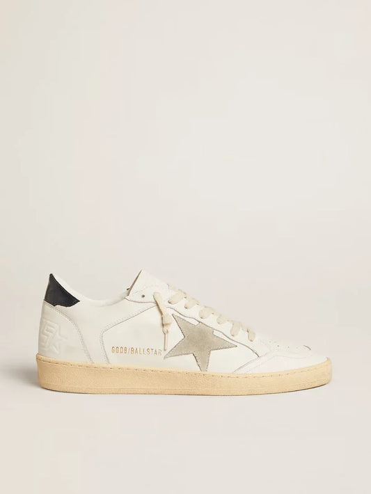 Ball Star con stella in suede ghiaccio e talloncino in pelle blu