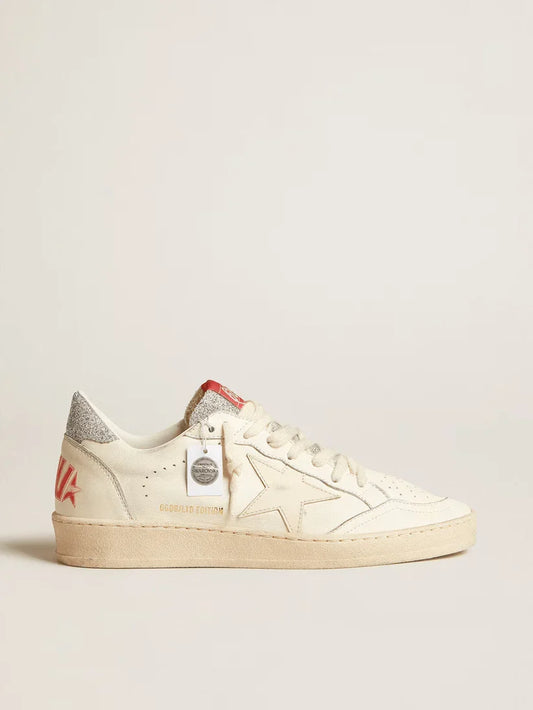 Ball Star LTD in nappa con stella bianca e talloncino in cristalli