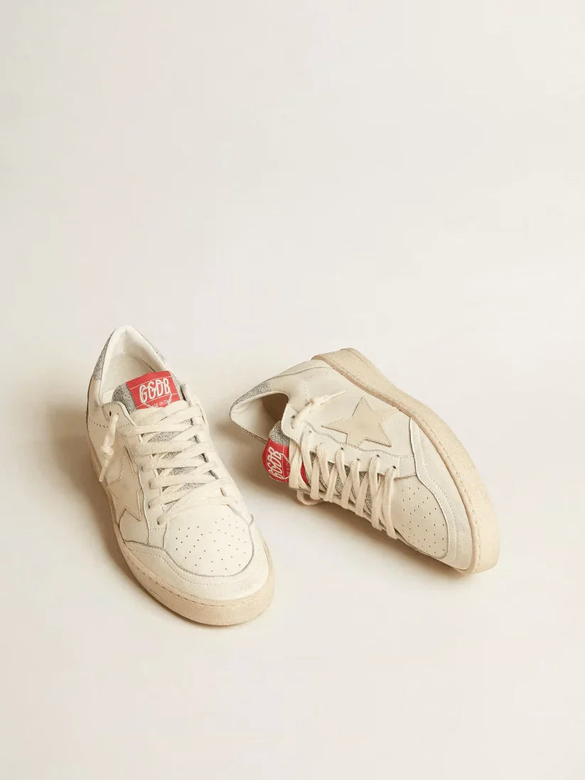 Ball Star LTD in nappa con stella bianca e talloncino in cristalli
