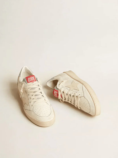 Ball Star LTD in nappa con stella bianca e talloncino in cristalli