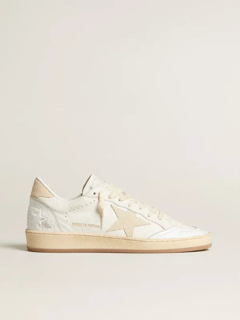 Ball Star LTD CNY in pelle bianca con stella avorio