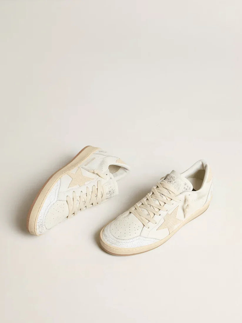 Ball Star LTD CNY in pelle bianca con stella avorio