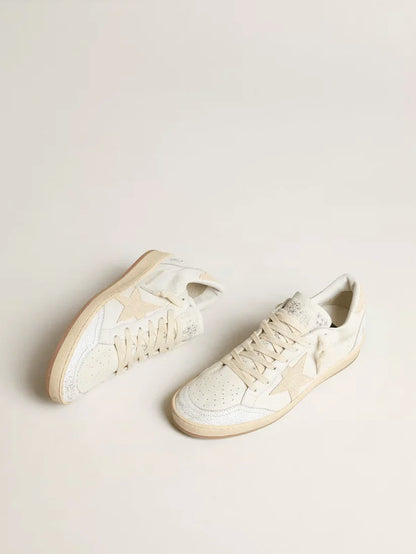 Ball Star LTD CNY in pelle bianca con stella avorio