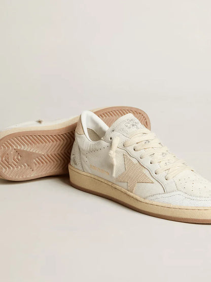 Ball Star LTD CNY in pelle bianca con stella avorio
