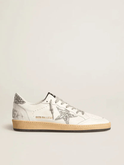 Ball Star Wishes in nappa con stella e talloncino glitter