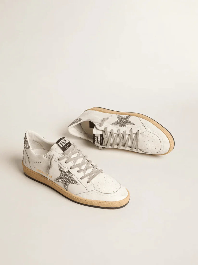 Ball Star Wishes in nappa con stella e talloncino glitter