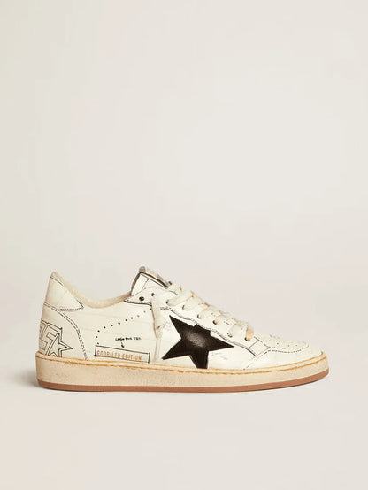 Ball Star LTD con stella in suede nero e scritte nere