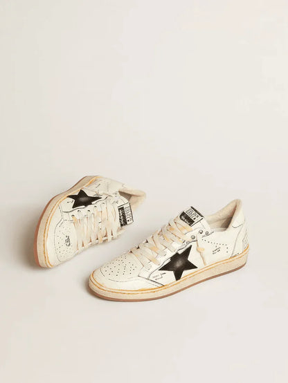 Ball Star LTD con stella in suede nero e scritte nere