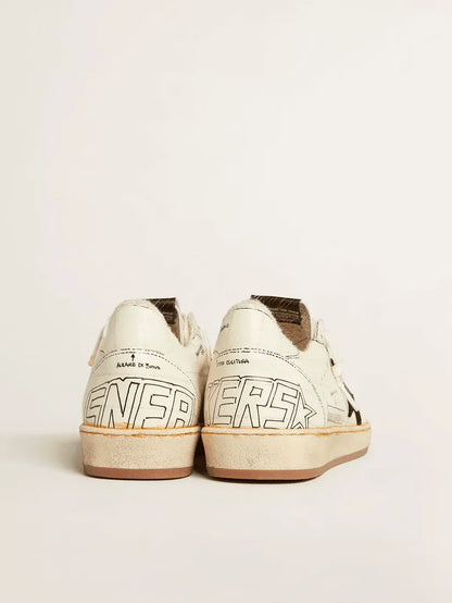 Ball Star LTD con stella in suede nero e scritte nere