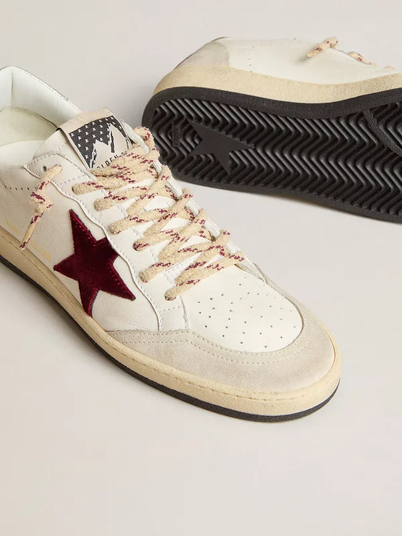 Ball Star Mountain Uomo LTD in pelle con stella in velluto bordeaux