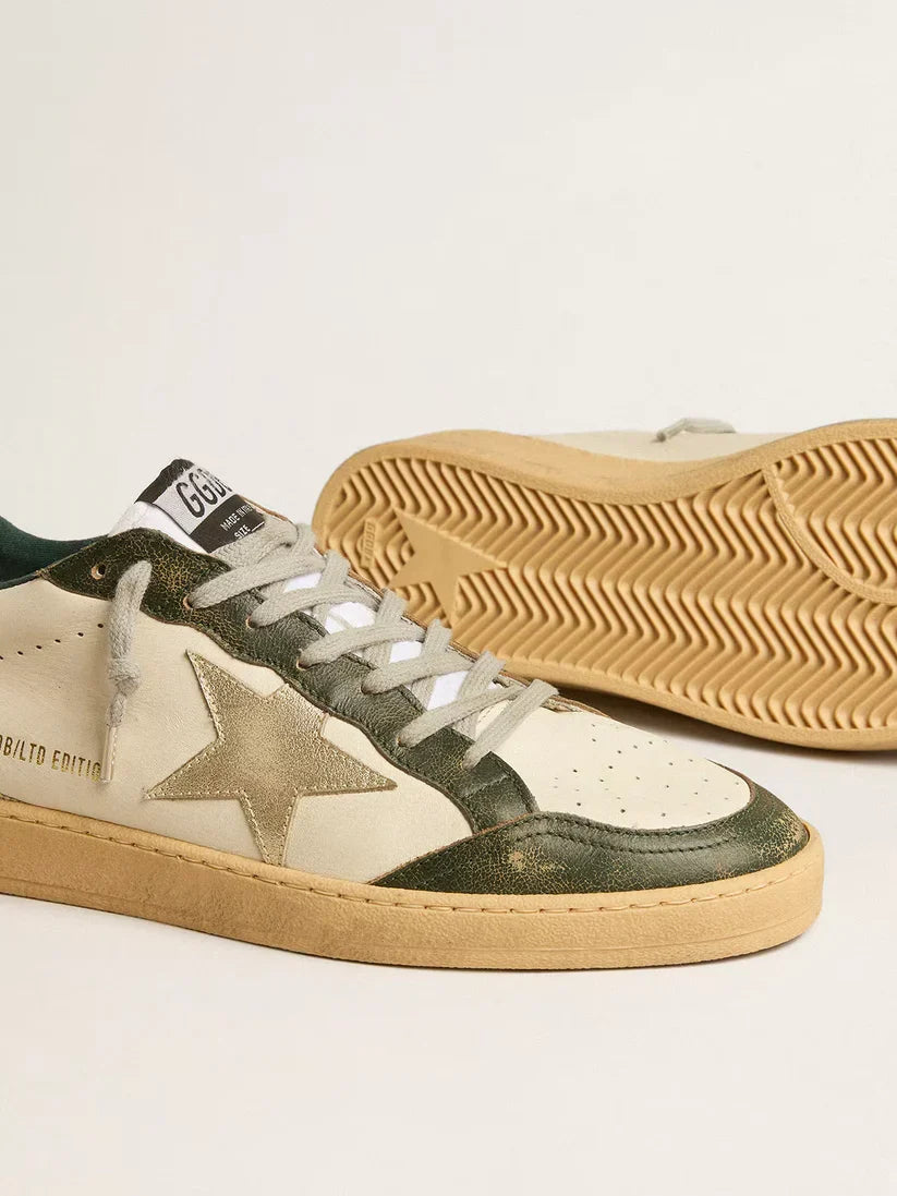 Ball Star LTD con stella in pelle platino e talloncino in pelle verde