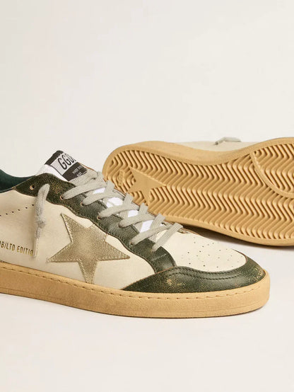 Ball Star LTD con stella in pelle platino e talloncino in pelle verde