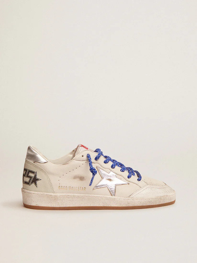 Ball Star LTD in nappa bianca con stella argento