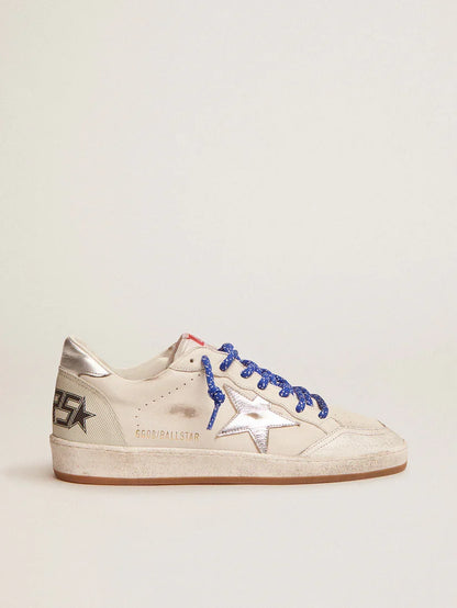 Ball Star LTD in nappa bianca con stella argento