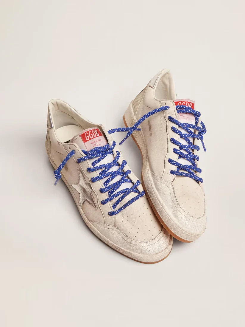 Ball Star LTD in nappa bianca con stella argento