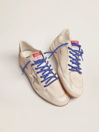Ball Star LTD in nappa bianca con stella argento