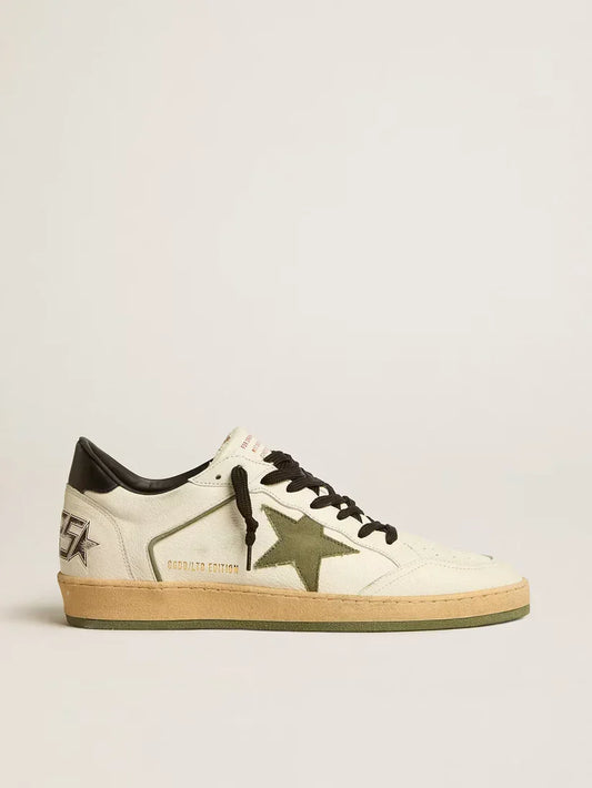 Ball Star LTD in nappa con stella in canvas e talloncino in pelle nera