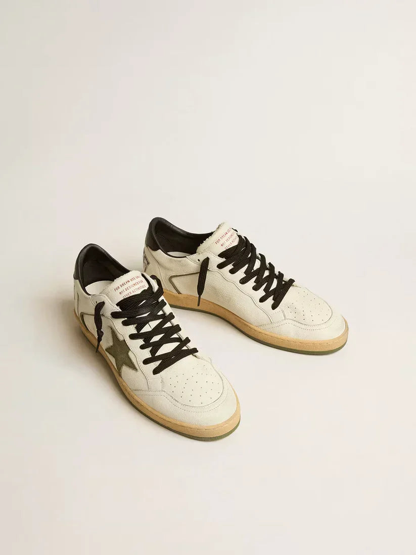Ball Star LTD in nappa con stella in canvas e talloncino in pelle nera