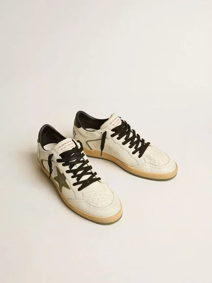 Ball Star LTD in nappa con stella in canvas e talloncino in pelle nera