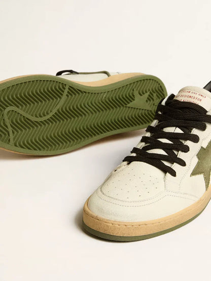 Ball Star LTD in nappa con stella in canvas e talloncino in pelle nera