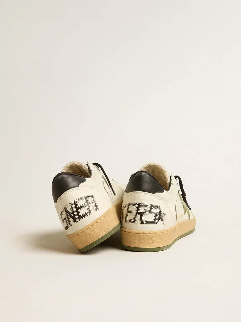 Ball Star LTD in nappa con stella in canvas e talloncino in pelle nera