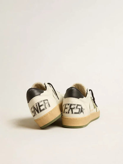 Ball Star LTD in nappa con stella in canvas e talloncino in pelle nera