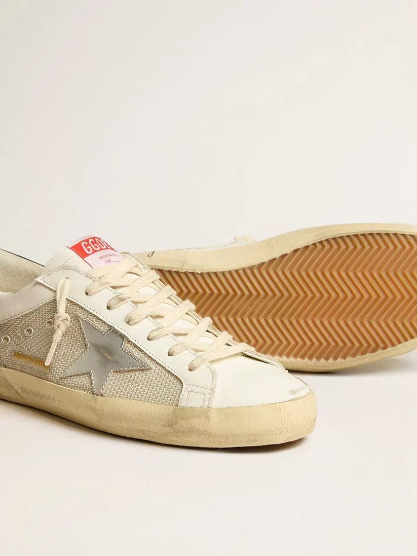 Super-Star LTD in rete e pelle con stella argento e talloncino blu