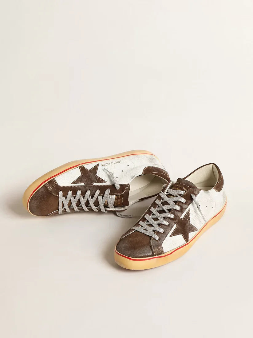 Super-Star LTD con stella e talloncino in suede marrone