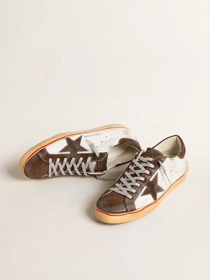 Super-Star LTD con stella e talloncino in suede marrone