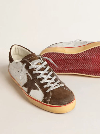 Super-Star LTD con stella e talloncino in suede marrone
