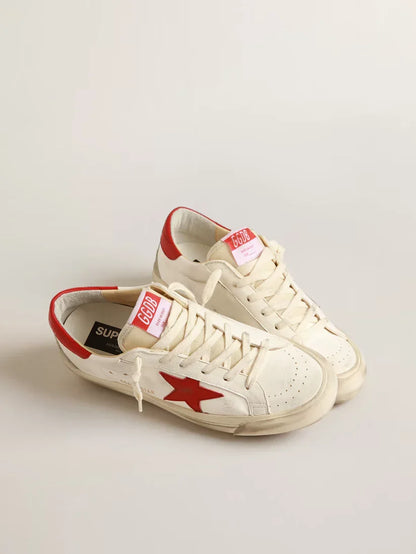 Super-Star LTD in nappa con stella e talloncino rossi