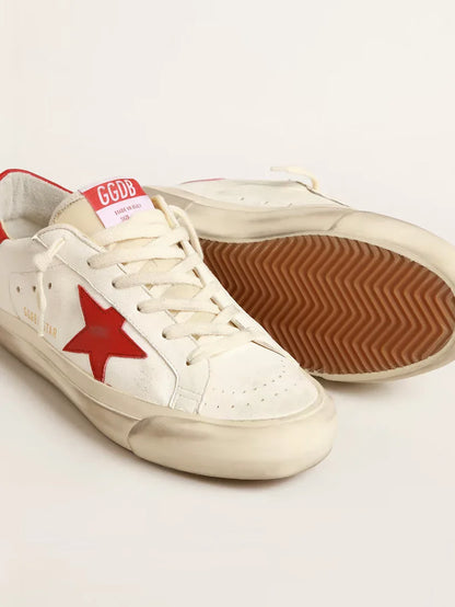 Super-Star LTD in nappa con stella e talloncino rossi