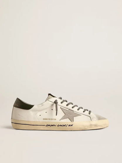 Super-Star LTD con stella stampa coccodrillo e talloncino verde