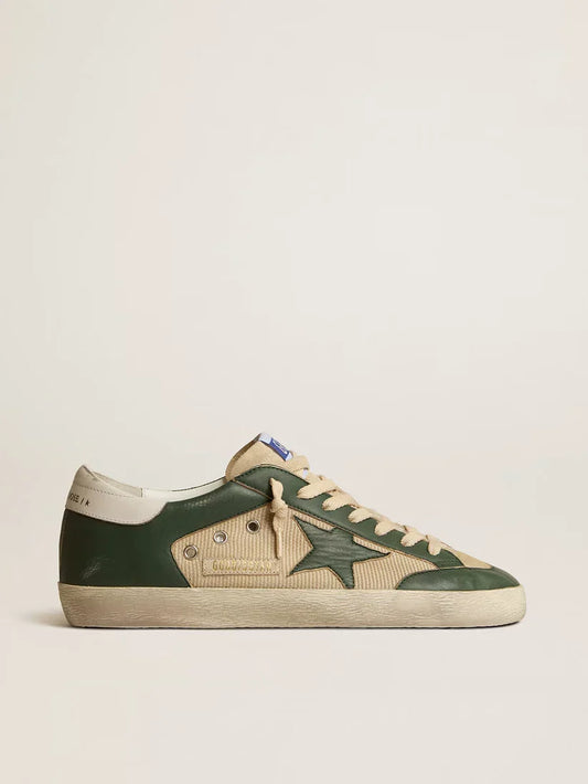 Super-Star LTD in rete panna e nappa verde con stella in nappa